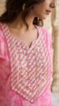 Stunning Pink Cotton Salwar Suit with Gota Patti Embroidery